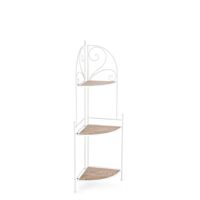 BIZZOTTO scaffale angolare GUENDA 3P bianco - pieghevole