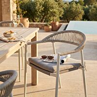 Sedia da giardino CORRIENTES – bianco – Mobalia