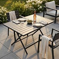 Tavolo da giardino pieghevole ALABAMA 70 × 130 antracite