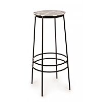 BIZZOTTO SGABELLO BAR AMIRA NICKLE H77