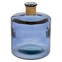 BIZZOTTO VASO VT ROTANG BLU COBALTO H27,5