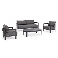 BIZZOTTO SET4 SALOTTO C-C PRESLEY ANTRACITE WG21