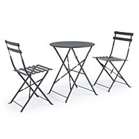 BIZZOTTO SET3 BISTROT WISSANT ANTRACITE