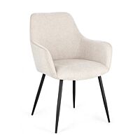 BIZZOTTO SEDIA C-BR CORA NERO/BEIGE