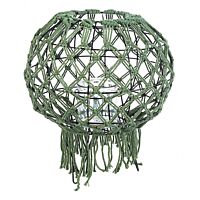 BIZZOTTO LANTERNA MACRAME VERDE H38