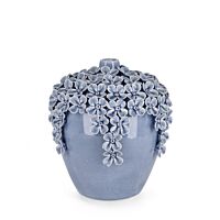 BIZZOTTO VASO DECORATIVO TREASURE AZZURRO H23