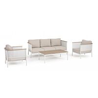 BIZZOTTO Salotto da giardino SET4 ULISES VAPOR YK15 con cuscini