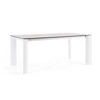 BIZZOTTO Tavolo da pranzo da giardino OTAVIO 180X95 bianco WG20