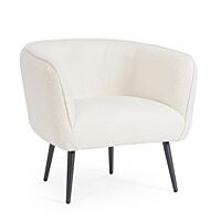BIZZOTTO POLTRONA AVRIL BIANCO BOUCLE'