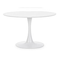 BIZZOTTO tavolo da pranzo rotondo BLOOM D120 bianco