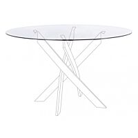 BIZZOTTO PIANO TO TAVOLO GEORGE TRASPARENTE D120