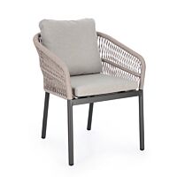 BIZZOTTO SEDIA C-BR C-C GALDANA ANTRACITE/KHAKI 0666064