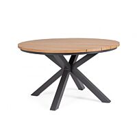 BIZZOTTO Tavolo da giardino rotondo ZELMAR D130 antracite YK13