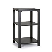 BIZZOTTO Mobile da esterno ATLANTIC in alluminio antracite – 3 ripiani 55x55x90 cm