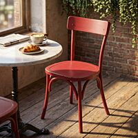 Sedia in legno POLLY rossa