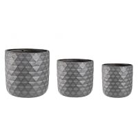 BIZZOTTO SET3 P.VASO PYRAMID TO ANTRACITE