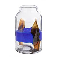 BIZZOTTO VASO ERIDANUS VT BLU NERO H24,5