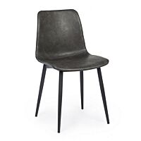 BIZZOTTO SEDIA KYRA PU ANTRACITE VINTAGE