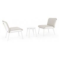 BIZZOTTO Salotto da giardino SET3 ISABELA bianco WG20