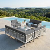 SCHIENALE ANGOLARE PER SALOTTO GUARANÀ C/CUSCINO  HF807324-BIAN