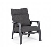 BIZZOTTO POLTRONA RECL C-C KLEDI ANTRACITE JX55