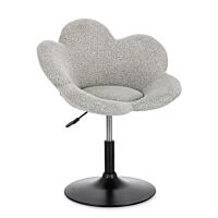 BIZZOTTO poltroncina girevole FLEUR beige con base nera