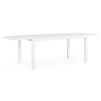 BIZZOTTO Tavolo da giardino allungabile HILDE 160-240X90 bianco LD30