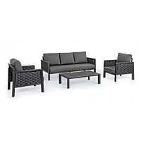 BIZZOTTO Set da giardino SET4 OTAVIO antracite WG21