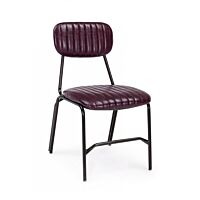 BIZZOTTO Sedia DEBBIE – bordeaux, vintage | Bizzotto