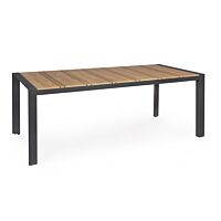 BIZZOTTO Tavolo da giardino ELIAS 198×100 cm con struttura in alluminio
