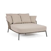 BIZZOTTO Lettino – Daybed 2P IVISSA antracite con cuscini