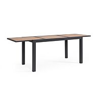 BIZZOTTO Tavolo da giardino allungabile HILIJA 140-210X77 antracite LH32