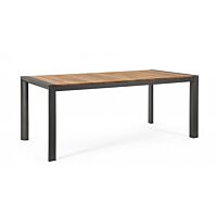 BIZZOTTO TAVOLO CAMERON 180X90 ANTRACITE GK52