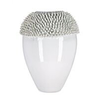 BIZZOTTO VASO IKU BIANCO VERDE H47,5