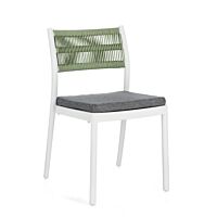 BIZZOTTO SEDIA C-C ALVIN BIANCO/VERDE