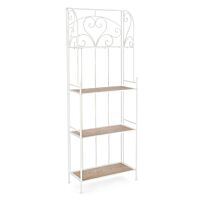 BIZZOTTO scaffale GUENDA 4P bianco H167 – pieghevole