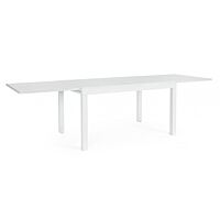 BIZZOTTO Tavolo allungabile CLIV – bianco (alluminio), 135/270×90