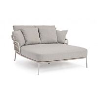 BIZZOTTO Lettino prendisole – Daybed 2 posti TALAIA FROSTY con cuscini