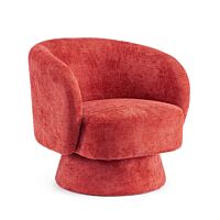 Poltrona girevole imbottita BIZZOTTO JULIENNE rosso (ciliegia)