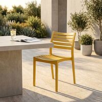 Sedia da giardino EVELINE – giallo