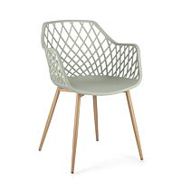 BIZZOTTO sedia da giardino con braccioli OPTIK verde