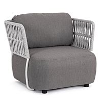 BIZZOTTO POLTRONA C-C PALMER BIANCO/GRIGIO