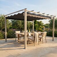 GAZEBO ASTORIA 3 X 4 TORTORA TELO GRIGIO