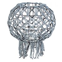 BIZZOTTO LANTERNA MACRAME GRIGIO H38