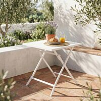 Tavolo da giardino pieghevole ALABAMA 70 × 70 bianco