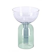 BIZZOTTO VASO TEMPEL VT BLU VERDE H19,5