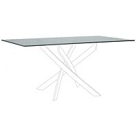 BIZZOTTO PIANO RETT TAVOLO GEORGE FUME' 160X90