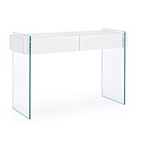 BIZZOTTO CONSOLLE 2C LINE WOOD BIANCO 110X40