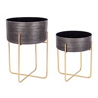 BIZZOTTO SET2 P.VASO VARANASI STAND TO NERO