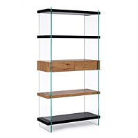 BIZZOTTO LIBRERIA 4P-2C LINE WOOD NERO